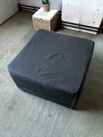 Uitklapbaar bed / logeerbed met grijze hoes, Gebruikt, 125 cm of meer, Vierkant, Ophalen of Verzenden