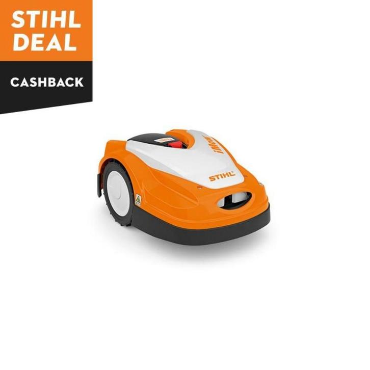 Stihl RMI 422 P Robotmaaier Showroommodel 1500 m2, Tuin en Terras, Robotmaaiers, Nieuw, 20 tot 25 cm, Met regensensor, Ophalen of Verzenden