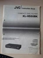 JVC  XL-V 550 bk handleiding/ gebruiksaanwijzing, netjes, Ophalen of Verzenden, Zo goed als nieuw, JVC