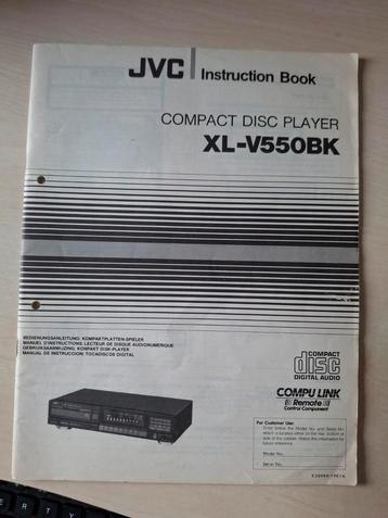 JVC  XL-V 550 bk handleiding/ gebruiksaanwijzing, netjes beschikbaar voor biedingen