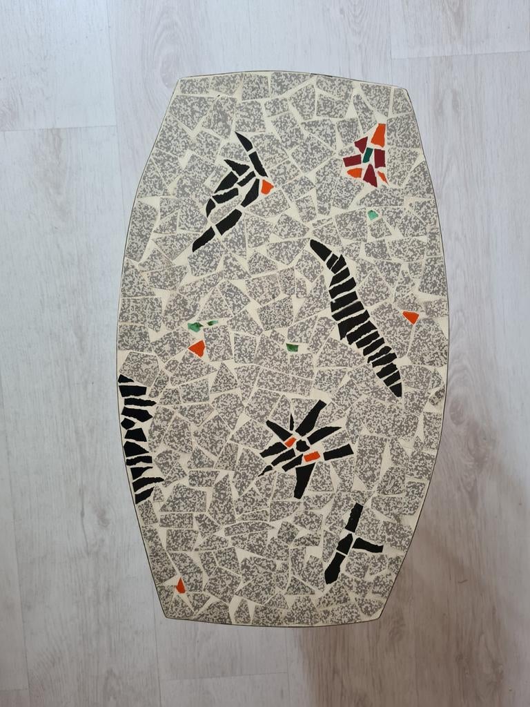 Vintage Mozaïek Bijzettafel, Antiek en Kunst, Antiek | Meubels | Tafels, Ophalen