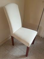 witte eetkamerstoelen 4 stuks, Huis en Inrichting, Stoelen, Ophalen, Gebruikt, Wit, Vier