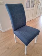 Zeer nette blauwe eetkamerstoelen (4 stuks), Ophalen, Hout, Gebruikt, Blauw