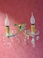 Kristallen Wandlampen - Set van 2, Huis en Inrichting, Lampen | Wandlampen, Ophalen of Verzenden, Gebruikt, Glas, Klassiek