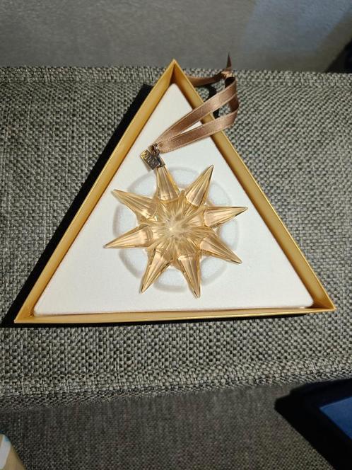 Swarovski kerstster goud 2009, Verzamelen, Swarovski, Zo goed als nieuw, Figuurtje, Ophalen of Verzenden