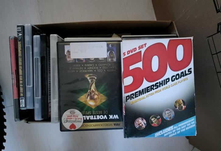 Grote collectie voetbal DVD's, Hobby en Vrije tijd, Gezelschapsspellen | Overige, Gebruikt, Ophalen of Verzenden