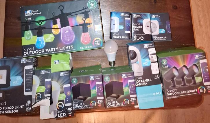 Groot pakket LCS Smart lampen en meer, Huis en Inrichting, Lampen | Losse lampen, Zo goed als nieuw, Led-lamp, Minder dan 30 watt