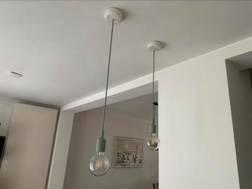 2 Hanglampen van Muuto, Light Green beschikbaar voor biedingen