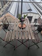 Ikea TÄRNÖ Table+4 chairs, outdoor, brown stained, Ophalen, 4 zitplaatsen, Gebruikt, Tuinset