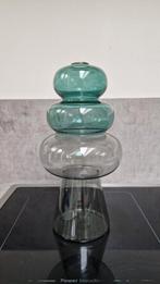 Glazen Vaas - Decoratief, Huis en Inrichting, Woonaccessoires | Vazen, Ophalen of Verzenden, Minder dan 50 cm, Groen, Glas