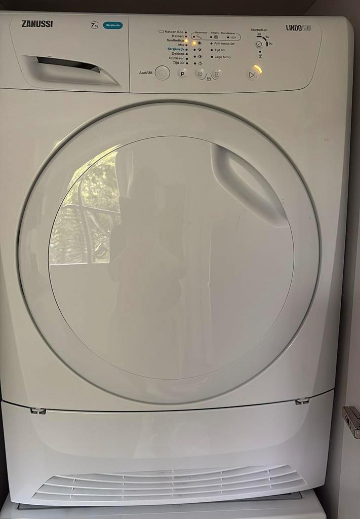 Zanussi Lindo100 wasdroger 7kg, Witgoed en Apparatuur, Wasdrogers, Zo goed als nieuw, Luchtafvoer, 6 tot 8 kg, 85 tot 90 cm, Ophalen