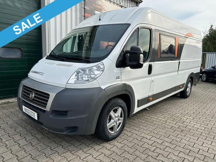 Fiat Ducato SUMMIT640 190*170 bed EURO 5 OFF GRID EURO 5 zon, Caravans en Kamperen, Campers, Bedrijf, tot en met 2, Buscamper of Camperbus