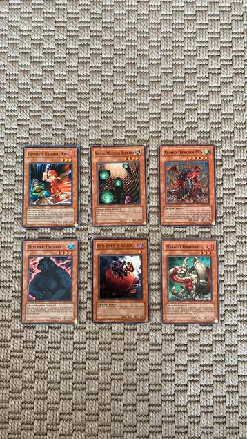 6x Yu-Gi-Oh! First Edition kaarten bundel Lightly Played beschikbaar voor biedingen