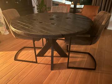 Ronde zwarte haspeltafels! 150 euro! Gratis bezorging! beschikbaar voor biedingen