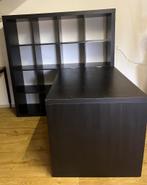 Callax vakken kast met bureau zwart, Huis en Inrichting, Bureaus, Ophalen, Zo goed als nieuw, Bureau
