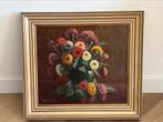 Mooi bloemen schilderij gesigneerd, Antiek en Kunst, Kunst | Schilderijen | Klassiek, Ophalen of Verzenden
