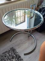 Bijzettafel van Eileen Grey (replica) E1027, Minder dan 55 cm, Metaal of Aluminium, Rond, Ophalen