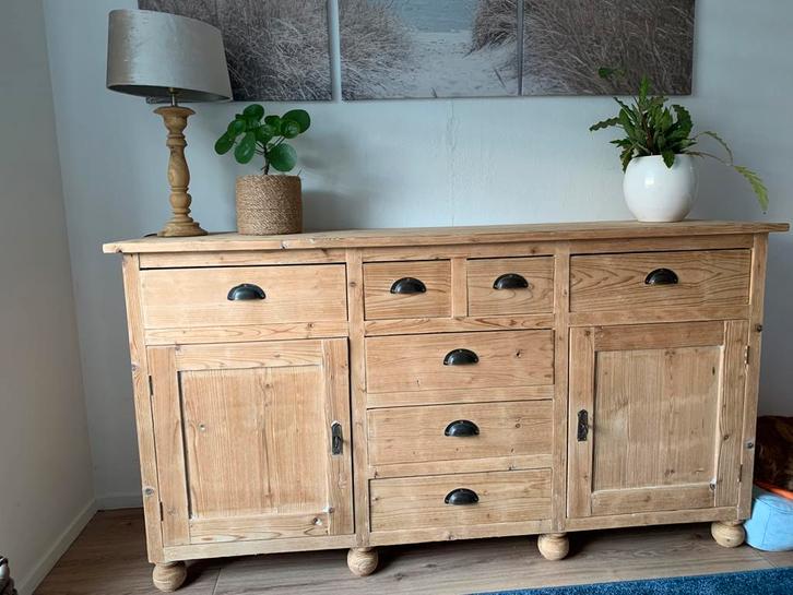 Houten dressoir grenen, Huis en Inrichting, Kasten | Dressoirs, Zo goed als nieuw, 150 tot 200 cm, 50 tot 75 cm, Ophalen