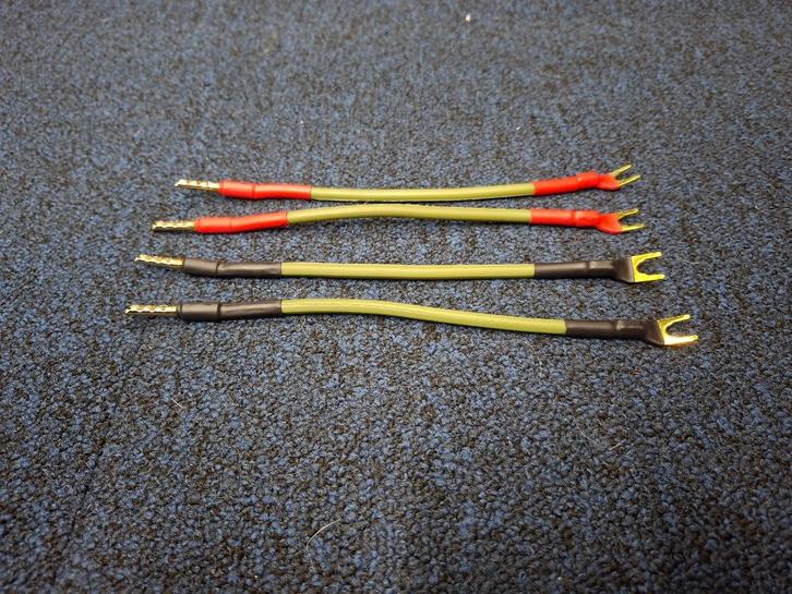 4 stuks Van den Hul M.C CS 122 Jumpers, Audio, Tv en Foto, Audiokabels en Televisiekabels, Refurbished, Interlink-kabel, 2 tot 5 meter