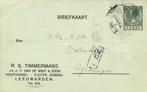 R.S. Timmermans, Leeuwarden - 06.1927 - briefkaart, Ophalen of Verzenden, Envelop