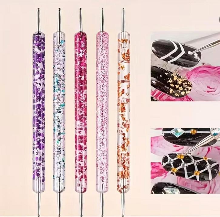 Nieuwe Nagel Dotting Tools - 5 stuks, Sieraden, Tassen en Uiterlijk, Uiterlijk | Cosmetica en Make-up, Nieuw, Toebehoren, Handen en Nagels