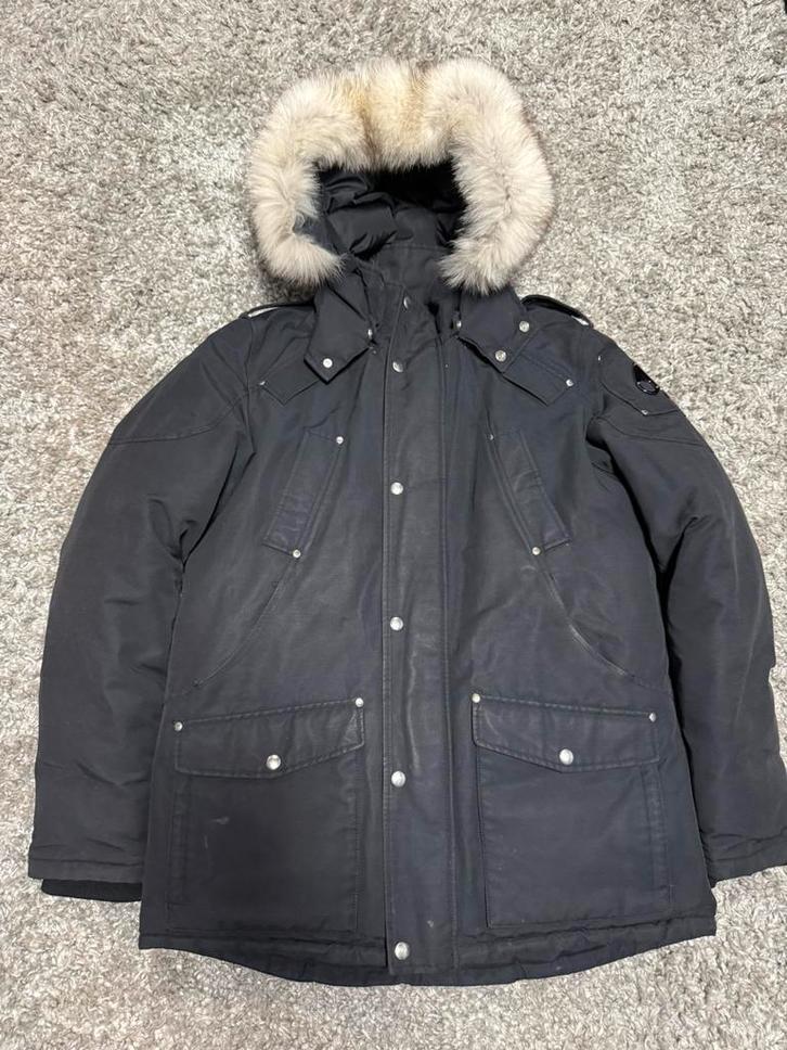 Moose Knuckles parka heren, Kleding | Heren, Jassen | Winter, Zo goed als nieuw, Zwart, Ophalen of Verzenden