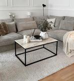 salontafel marmer kleur, Huis en Inrichting, Tafels | Salontafels, Rond, Zo goed als nieuw, Minder dan 50 cm, 50 tot 100 cm