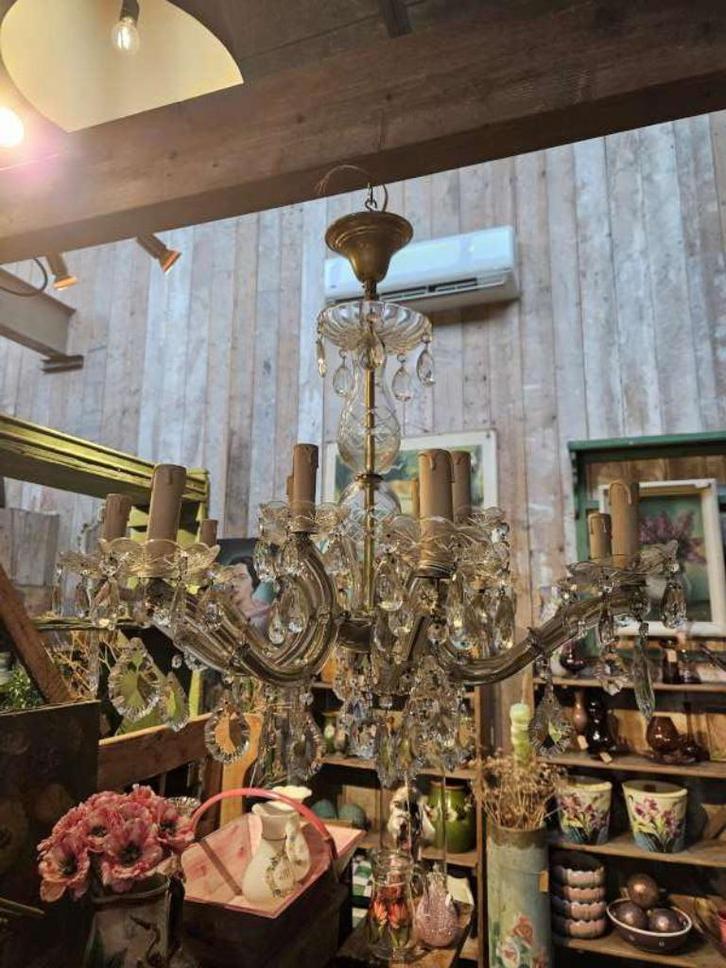 antieke kroonluchter ``WOONWINKEL RUSTIEK``, Antiek en Kunst, Antiek | Lampen, Ophalen of Verzenden