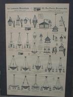 antieke affiche art deco lusters lampen muller 1a, Verzenden