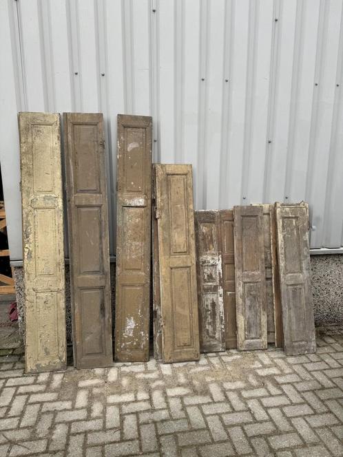 Prachtige doorleefde antieke eiken panelen, franse luikjes, Doe-het-zelf en Verbouw, Deuren en Horren, Gebruikt, Overige typen