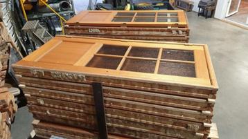 Hardhouten Deur enkele binnen deur met glas en kozijn (eiken beschikbaar voor biedingen