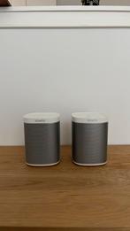 Sonos play 1, wit, Moet weg, Ophalen of Verzenden, Zo goed als nieuw, Front, Rear of Stereo speakers, Sonos