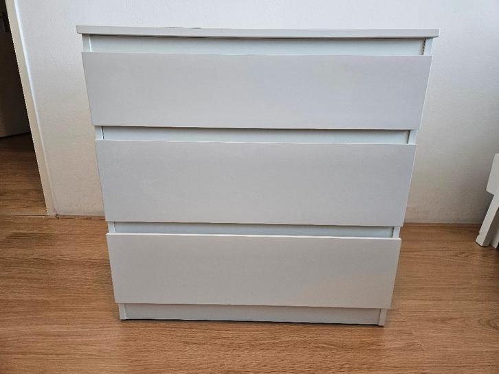 Ikea witte ladekast met 3 laden, Huis en Inrichting, Kasten | Ladekasten, Minder dan 100 cm, 100 tot 150 cm, 25 tot 50 cm, 3 of 4 laden