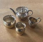 Antiek verzilver theeservies - B. Bohrmann, Frankfurt, Antiek en Kunst, Antiek | Goud en Zilver, Ophalen of Verzenden, Zilver