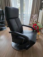 Lederen Relaxfauteuil, Huis en Inrichting, Ophalen, Gebruikt, 75 tot 100 cm, Metaal