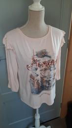 Zalmkleurige longsleeve met pailletten maat M, Maat 38/40 (M), Colours of the world, Overige kleuren, Ophalen of Verzenden