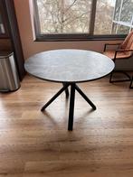 Eettafel, Huis en Inrichting, Tafels | Eettafels, Rond, Ophalen of Verzenden, Zo goed als nieuw, Metaal