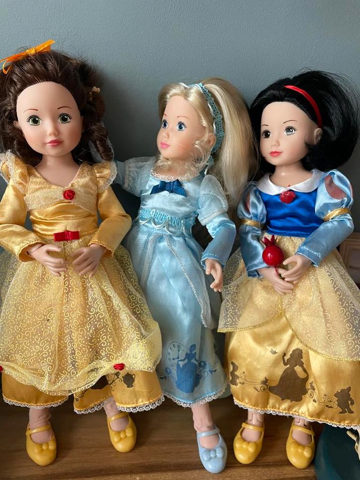 3 prinsessen disney poppen Zapf creation in top staat, Kinderen en Baby's, Speelgoed | Poppen, Ophalen of Verzenden