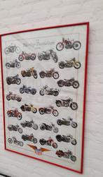 The Harley Davidson Legend poster Easy riders poster, Verzamelen, Ophalen, Rechthoekig Staand, Met lijst, Zo goed als nieuw