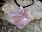Tachyon Archion® energie halsketting kristal hart - roze, Ophalen of Verzenden, Nieuw