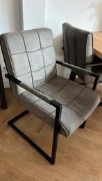 Eetkametstoelen 6 stuks, Ophalen, Gebruikt, 75 tot 100 cm, Stof