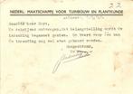 Nederl. Maatschappij voor Tuinbouw en Plantkunde - Aalsmeer, Ophalen of Verzenden, Briefkaart