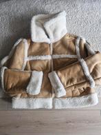 Jas met teddy voering, H&M, Beige, Maat 42/44 (L), Nieuw