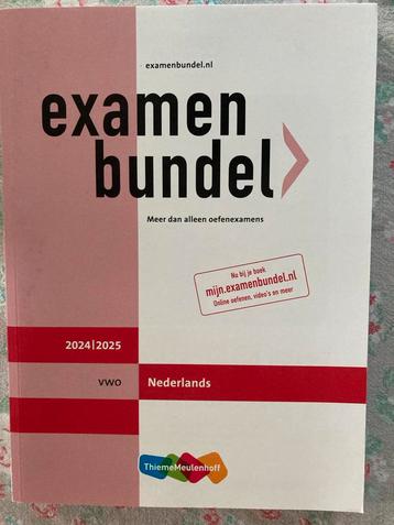 Examenbundel Nederlands VWO 2024-2025 beschikbaar voor biedingen