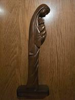 Houten beeld Maria met kind, Antiek en Kunst, Ophalen of Verzenden