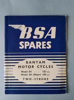 BSA SPARES Bantam Model D1 + D3 125 – 150 cc origineel BSA, Motoren, Handleidingen en Instructieboekjes, Ophalen of Verzenden