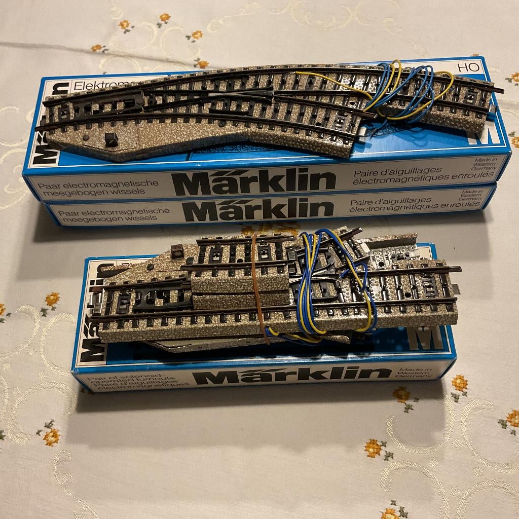 maerklin ho elec. wissels, Wisselstroom, Gebruikt, Rails, Ophalen of Verzenden