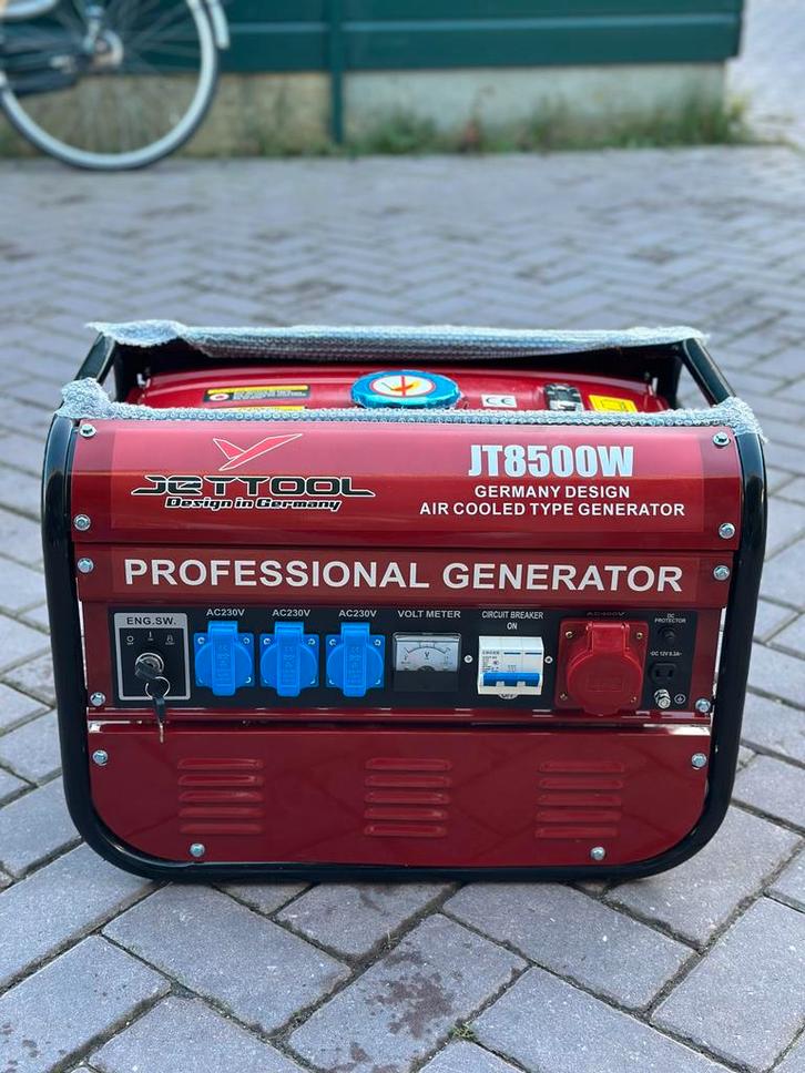 Generator / aggregaat Jet Tools-Nieuw in doos, Doe-het-zelf en Verbouw, Aggregaten, Nieuw, Benzine, 5 tot 10 kVA, Elektrisch startend