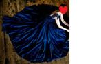 jurk  36/38 blauw navy verloving of bruidsjurk, Kleding | Dames, Blauw, Galajurk, Zo goed als nieuw, Maat 36 (S)
