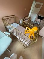 Polini Vintage gouden Ledikant 120x60 + Matras & Accessoires, Ophalen, Gebruikt, Ledikant